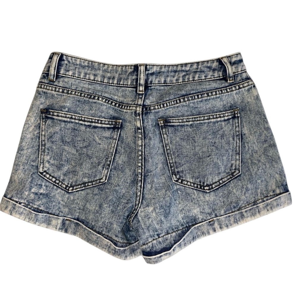 PACSUN Mom Short Women’s Acid Wash High Waisted Denim Jean Shorts Sz 25 - Picture 3 of 5
